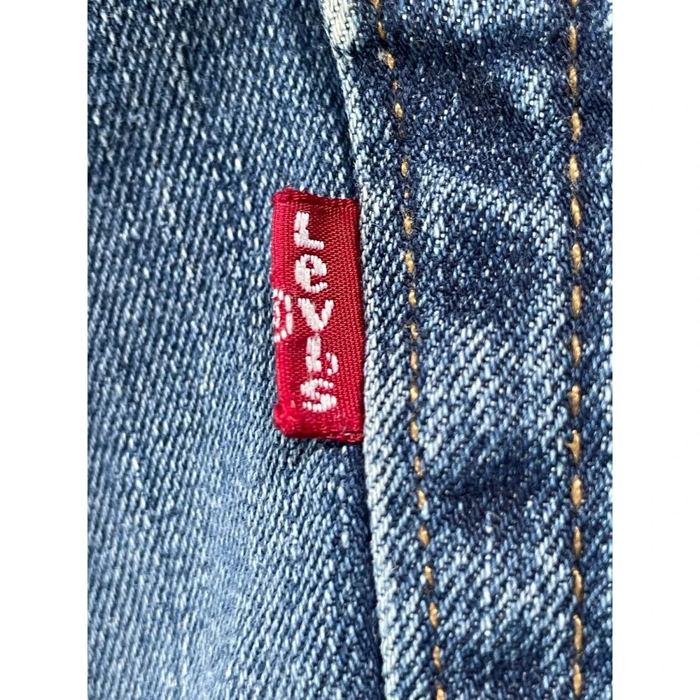 Levi's Mens 30x30 514 Straight Fit Jeans Blue Medium Wash Denim Stretch
